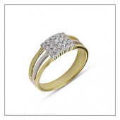 Beautifully Crafted Diamond Mens Ring with Certified Diamonds in 18k Yellow Gold - GR0040DR